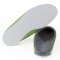 Felt slippers green - rubber sole 40/41 EU / 7 UK