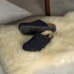Bio felt clogs navy 48 EU / 14 UK