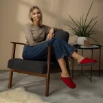 Bio felt clogs red 39 EU / 6 UK