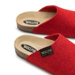 Bio felt clogs red 40 EU / 7 UK