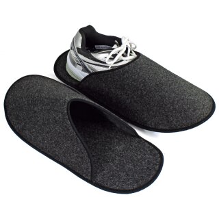 Museum slipper anthracite with / without ABS sole