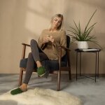 Filzclogs olive 42