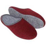 Felt Slippers Red 40 EU / 6.5 UK